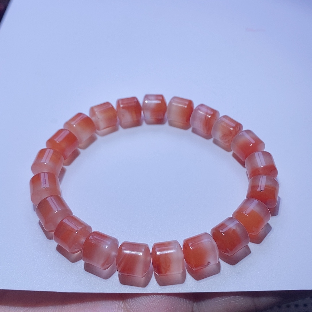 南红玛瑙未镶嵌手串卡9