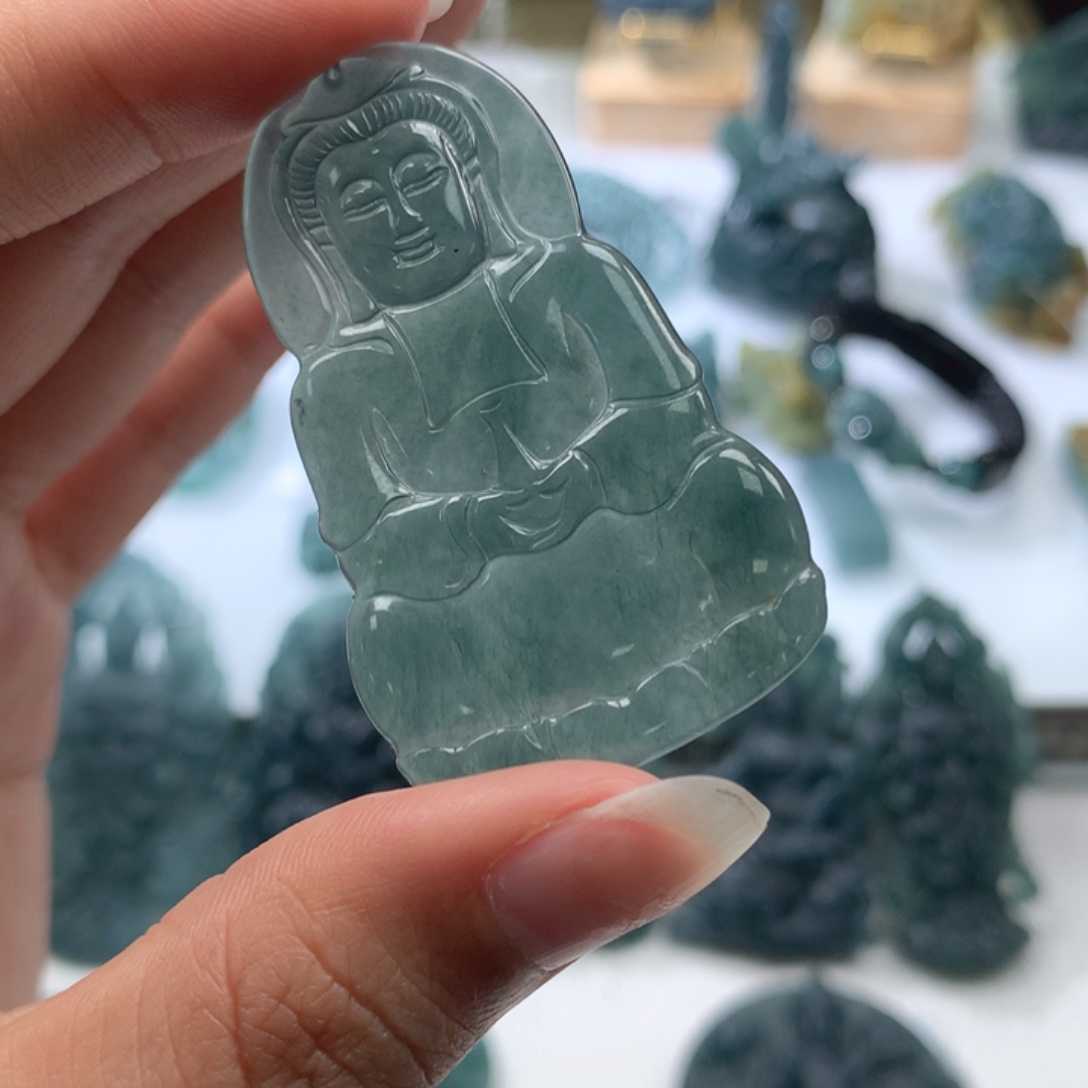 翡翠未镶嵌颈饰天然翡翠