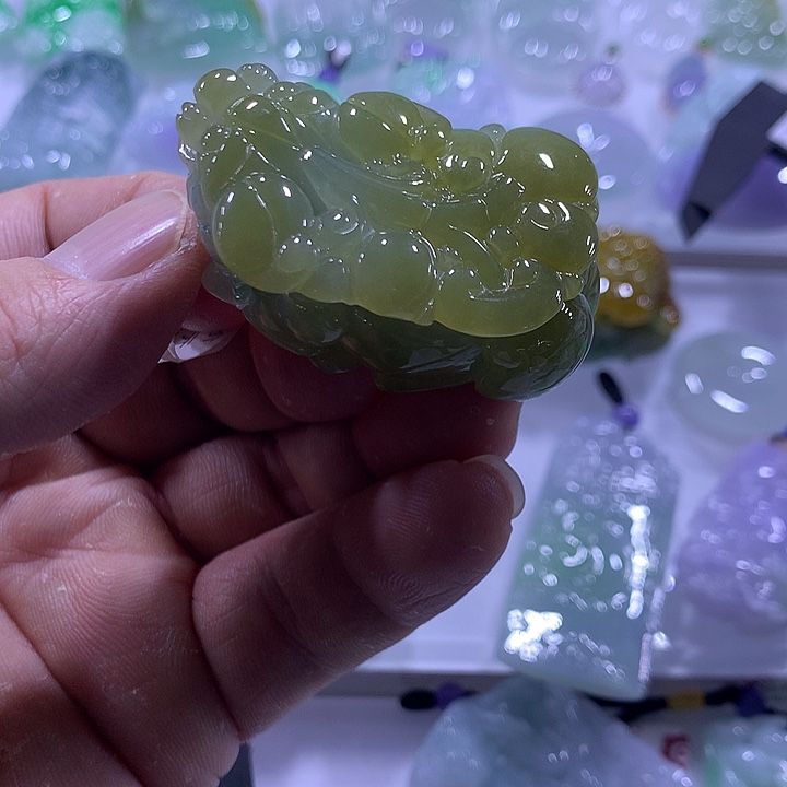 翡翠未镶嵌项链天然翡翠A货吊坠
