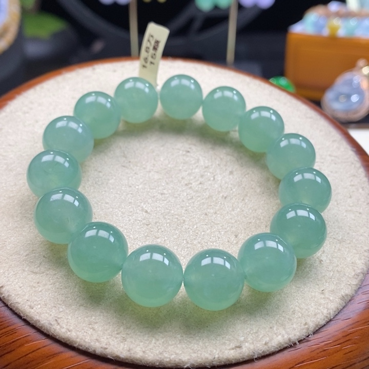 翡翠吊坠(不含链)未镶嵌翡翠冰甜绿手串