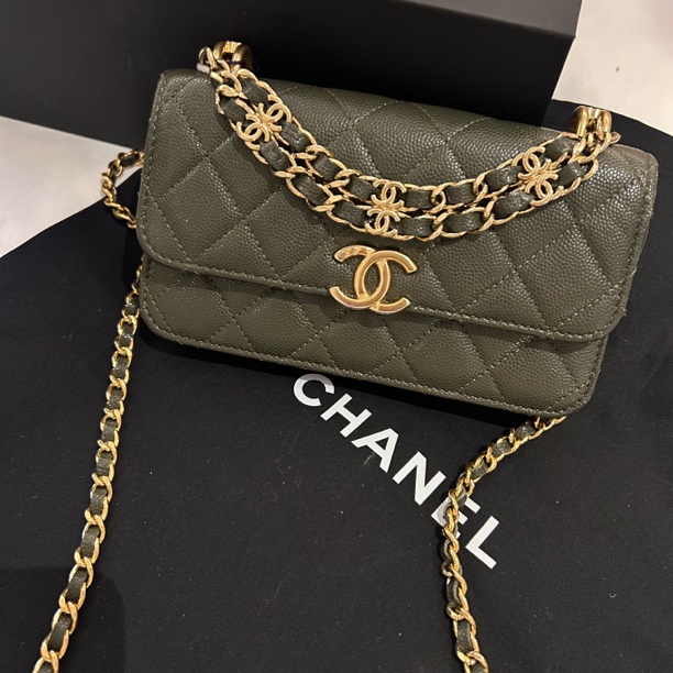 95新 Chanel/香奈儿 多多奢品/香奈儿双c斜挎包/98新包展