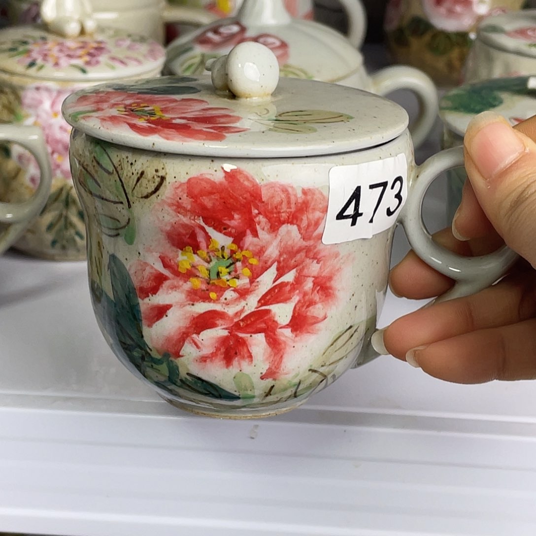 盘毛*咪景德镇高温陶瓷8888