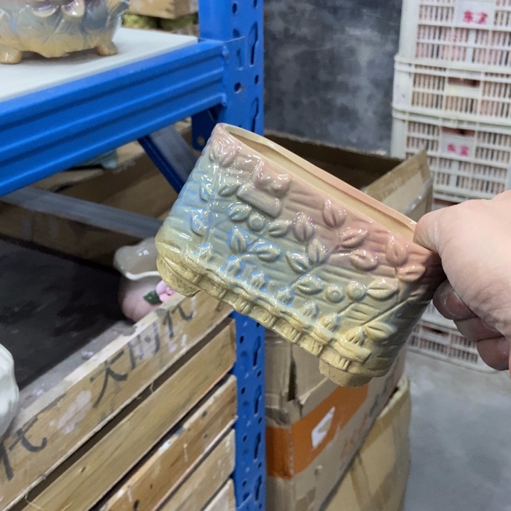 陶瓷花盆单场满9.9发12.5*7*7.5