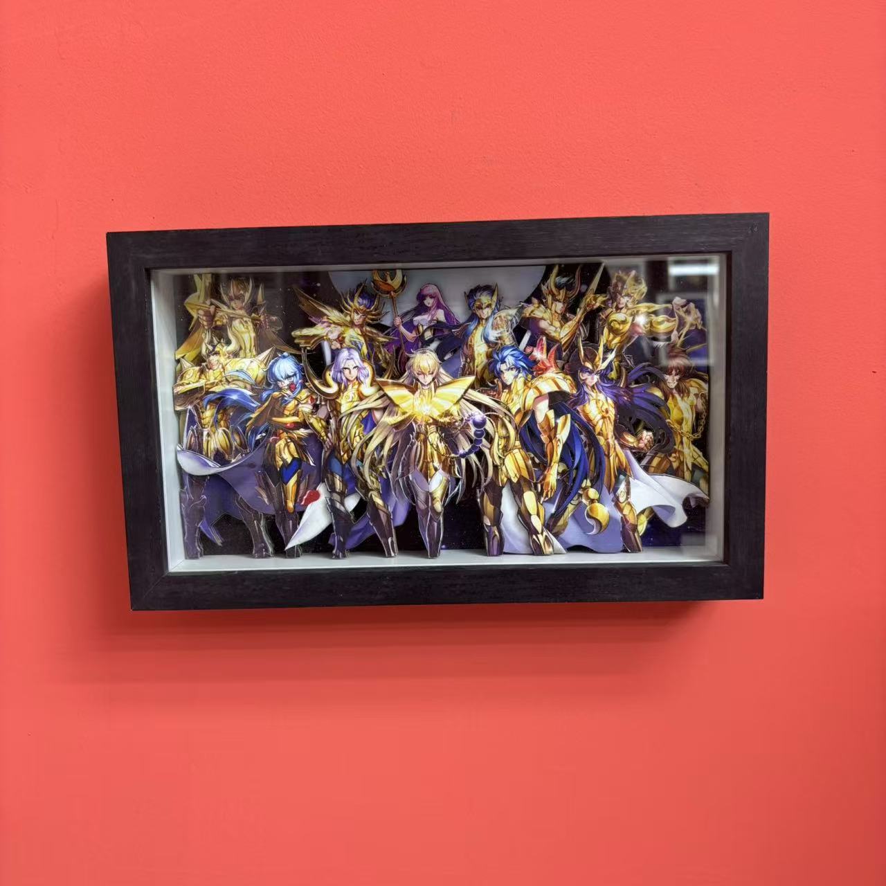 【圣斗士】圣斗士小主角团大合集立体镂空装饰画摆件S码