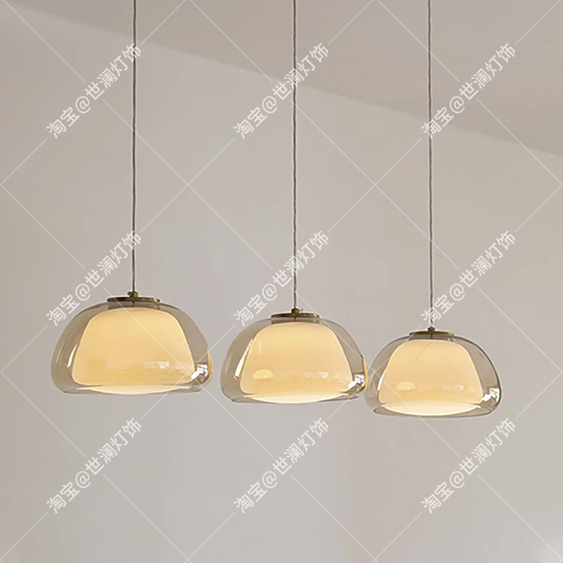 创意个性艺术吊灯2025新款餐厅吊灯网红果冻岛台吧台小吊灯高级感