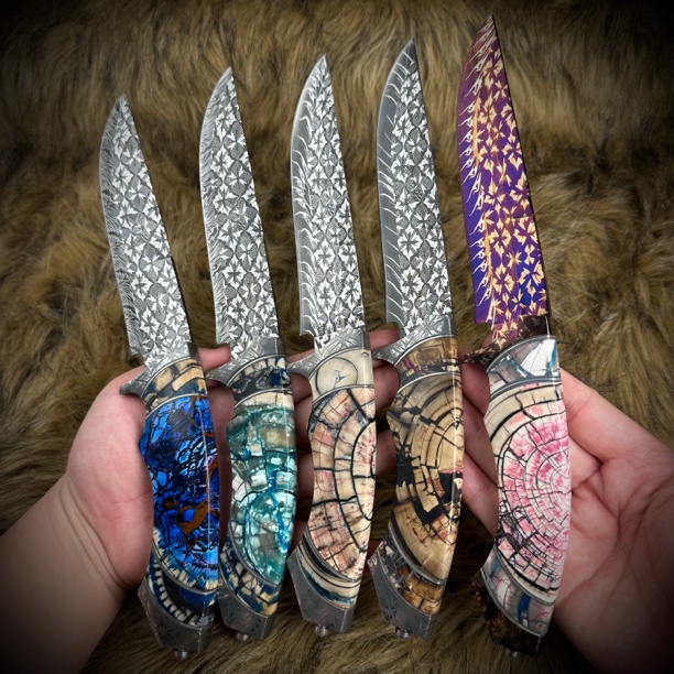 （黑龙）特朗彼得洛维奇马赛克大马士革刀