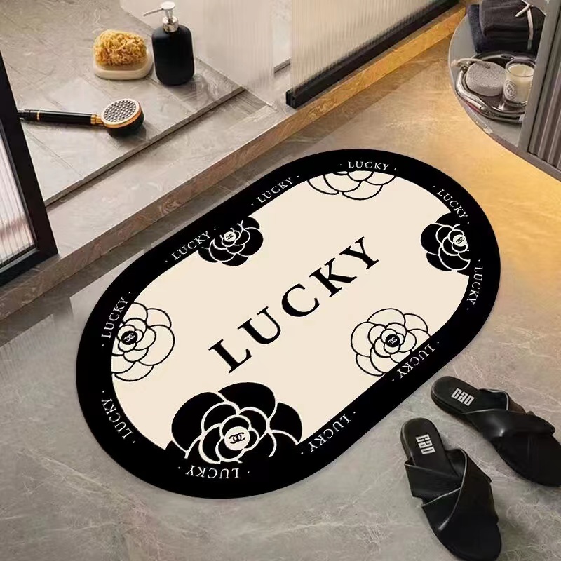 加厚小香风硅藻泥浴室吸水耐脏地垫家用卫生间防滑耐磨速干脚垫