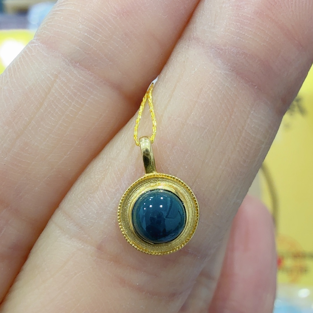 绿松石18K金镶嵌珠宝奇石