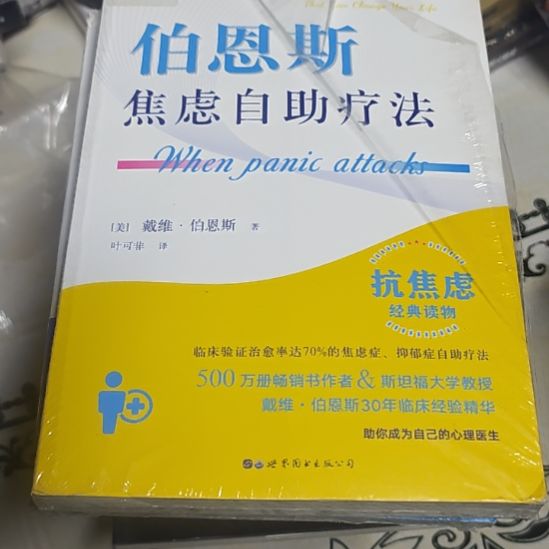 伯恩斯焦虑自助疗法库存书