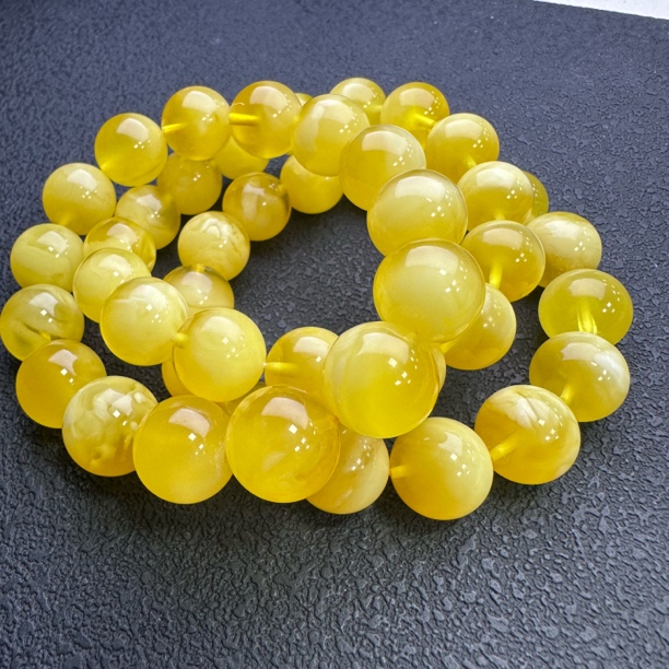 【小宝晶选】天然花蜡单圈手链 多样性发一件 约14mm 929XBLF