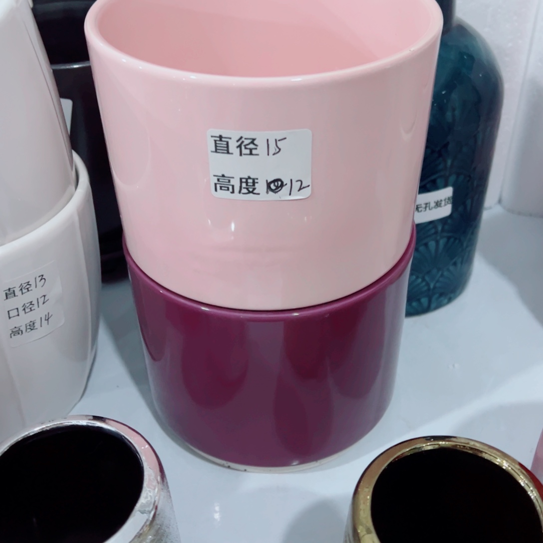 有孔，陶瓷花盆满10米包邮发货