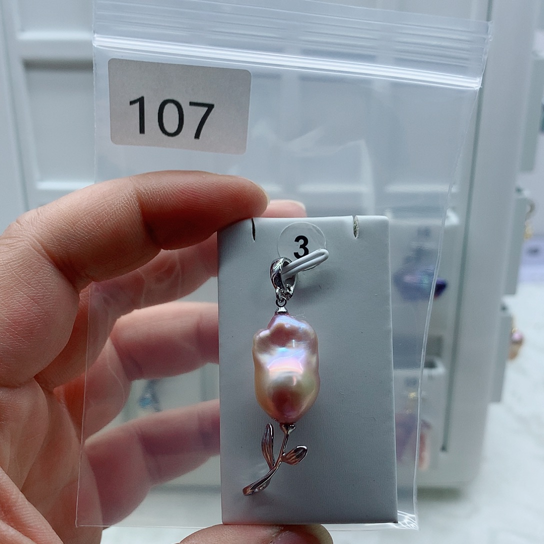 吊坠(不含链)淡水珍珠合金