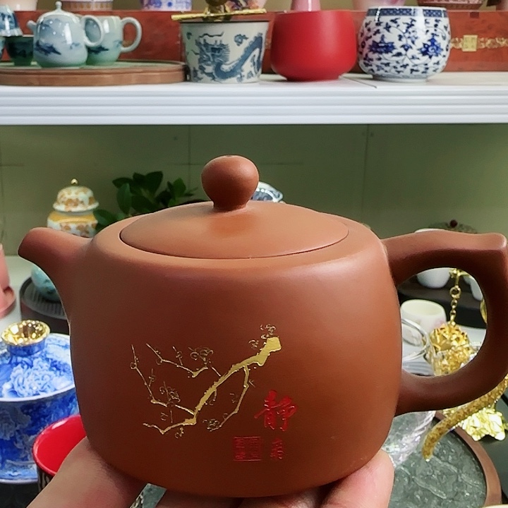 青花瓷器茶具套装旅行套装茶叶罐玻璃杯