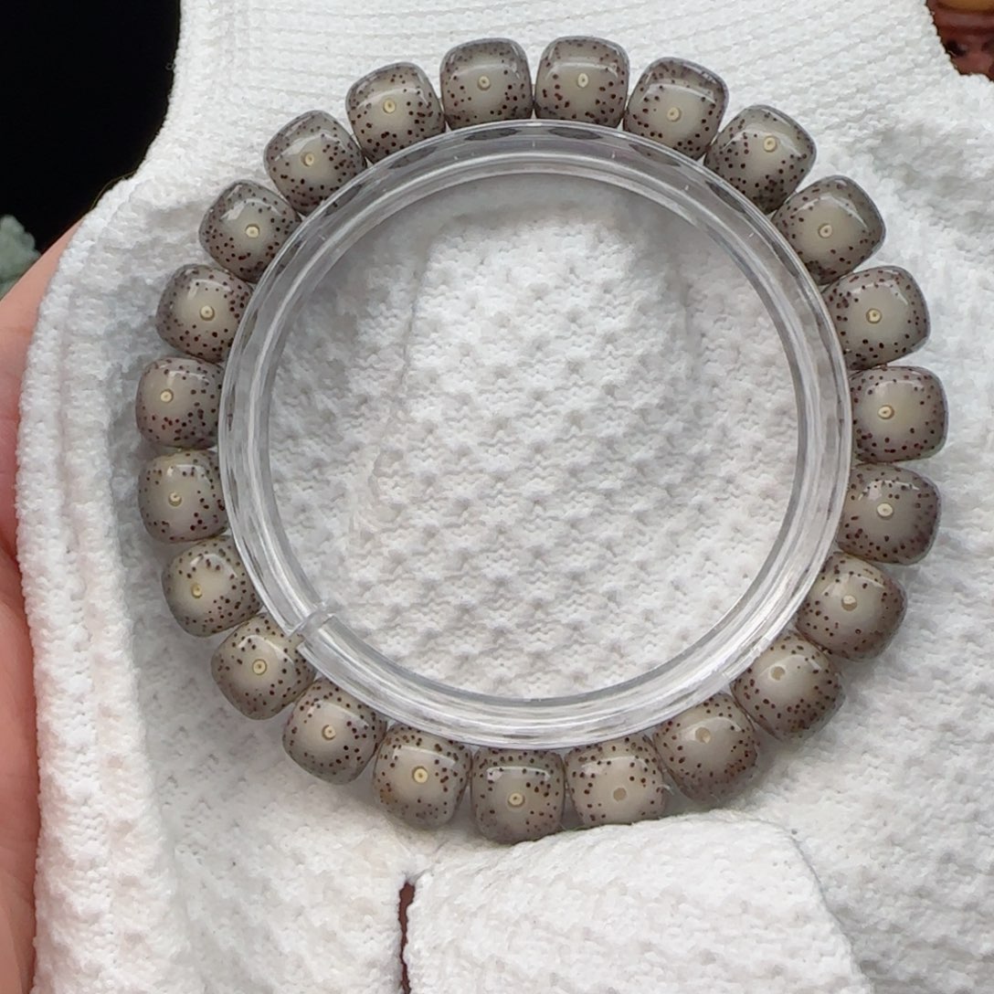 星月菩提手串灰冰大眼睛无烟花10*9