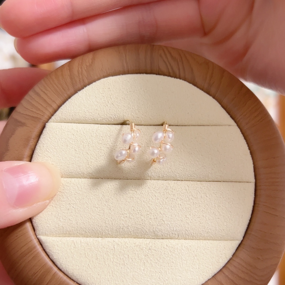 银S925镶嵌原创手作淡水珍珠