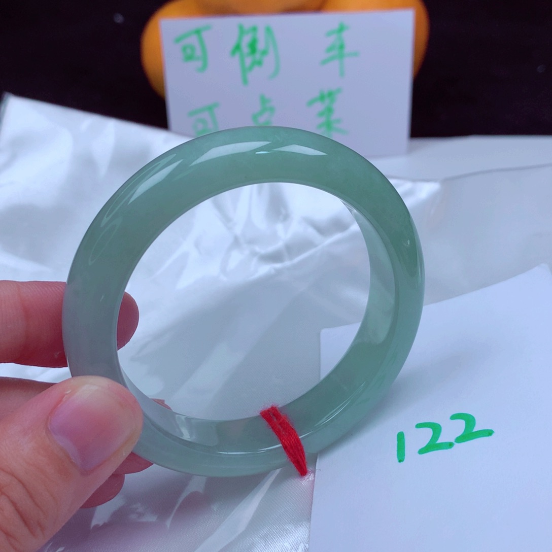 未镶嵌手镯翡翠缅甸天然A货翡翠手镯51.8