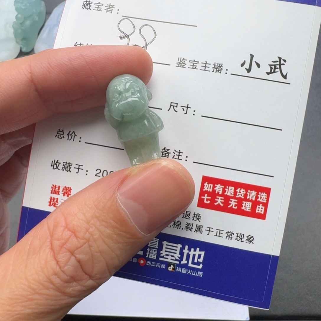 翡翠未镶嵌颈饰   14