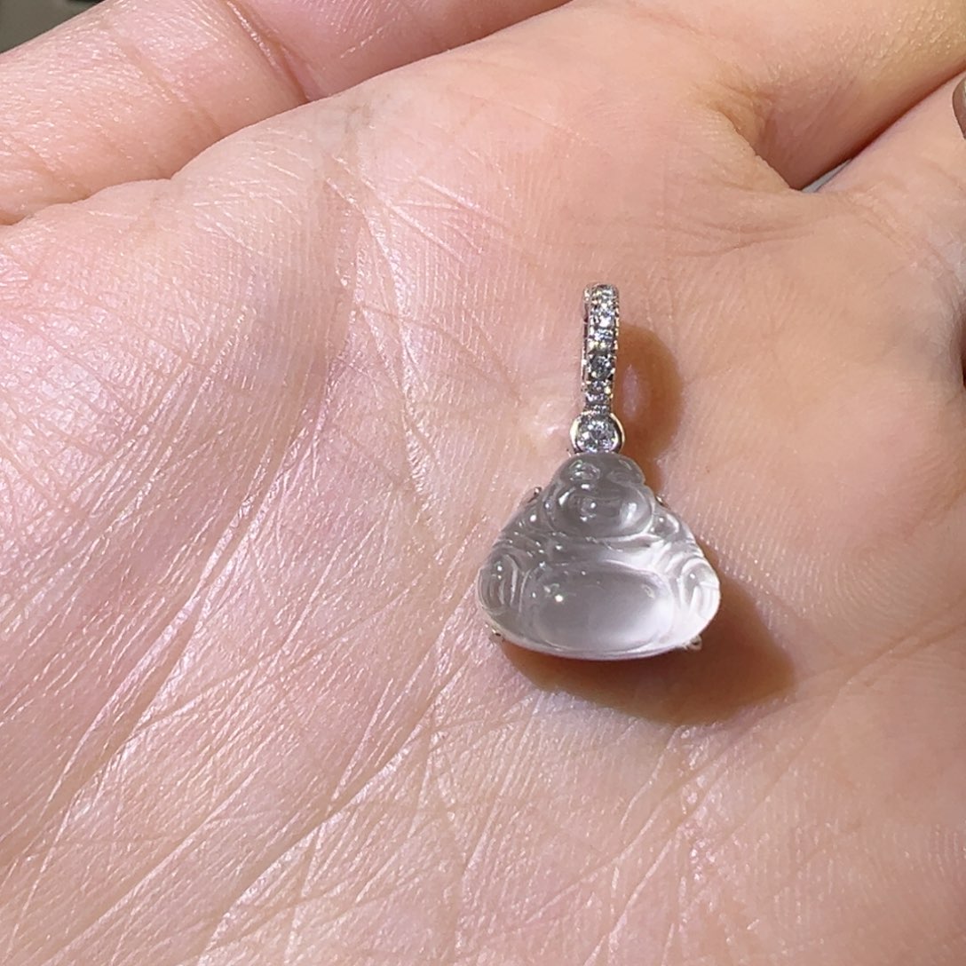 【闪购商品】石英质玉颈饰银S925镶嵌.*.