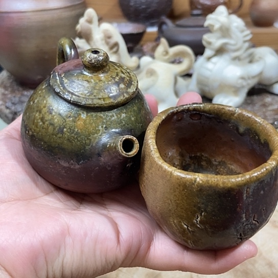 杯买壶送杯 柴烧裸烧手作品
