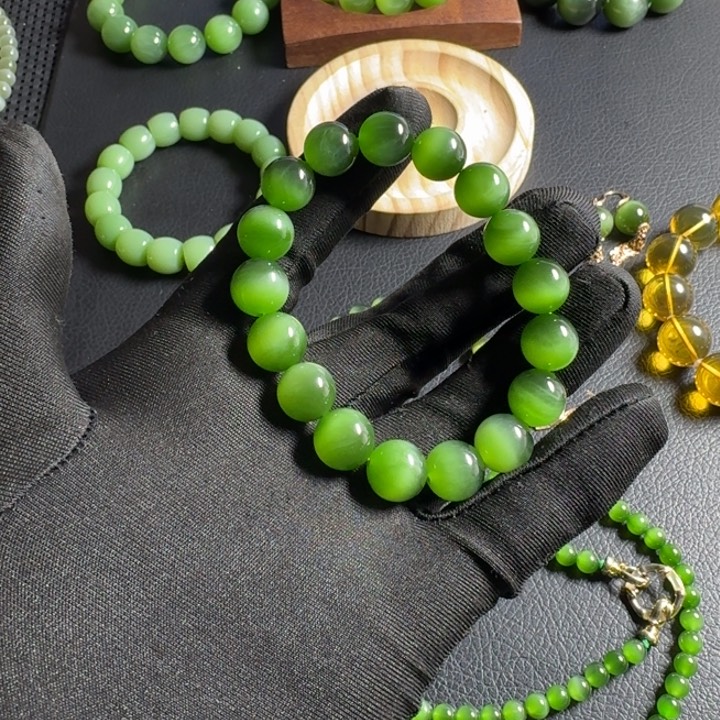 和田玉（碧玉）手串未镶嵌气**昂