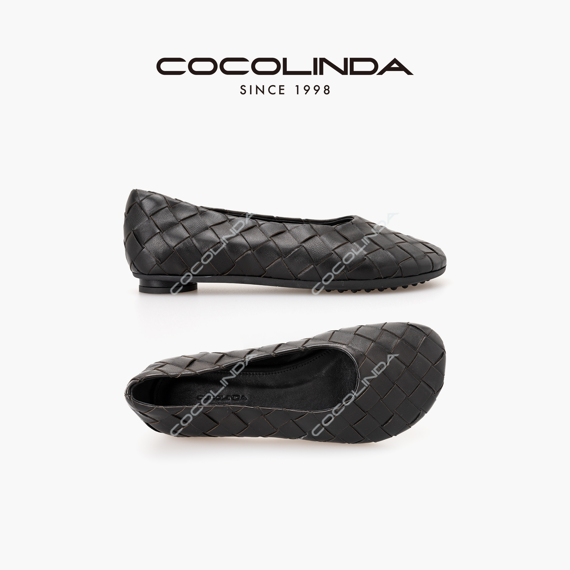 COCOLINDA | 羊皮编织平底 【手工编织】妹妹鞋X2751