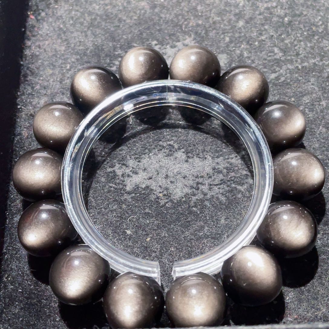 黑曜岩手链未镶嵌Y*