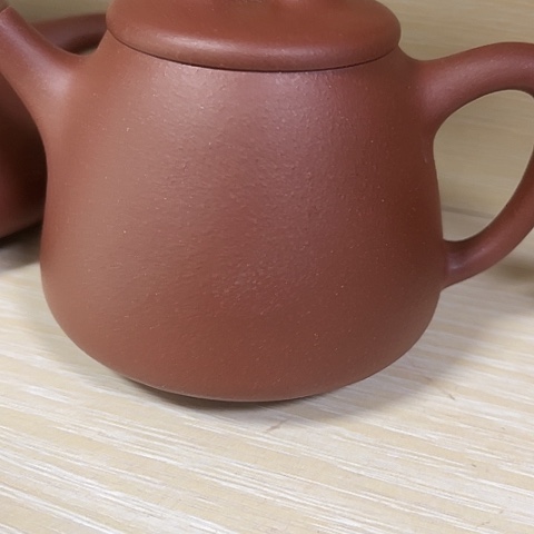紫砂茶壶老紫泥高石瓢220c c