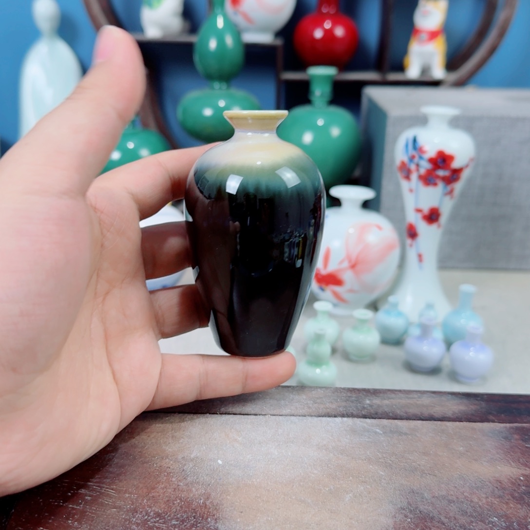 陶瓷手工小花器摆件