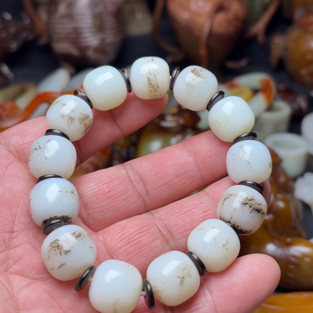 和田玉手链未镶嵌