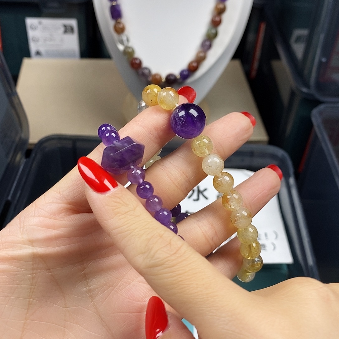 水晶银S925镶嵌手链