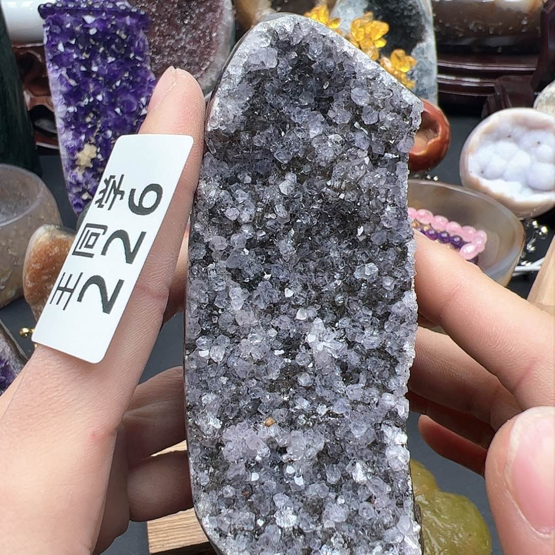 紫晶水晶摆件未镶嵌226