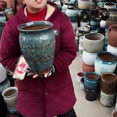 口20高29瑕疵盆子 