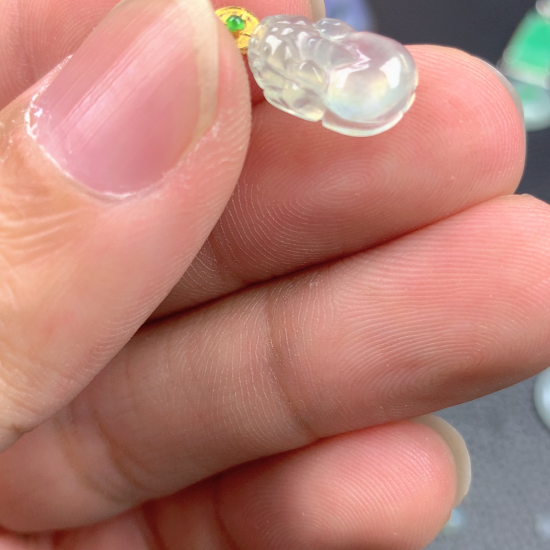 【闪购商品】翡翠18K金镶嵌颈饰翡翠