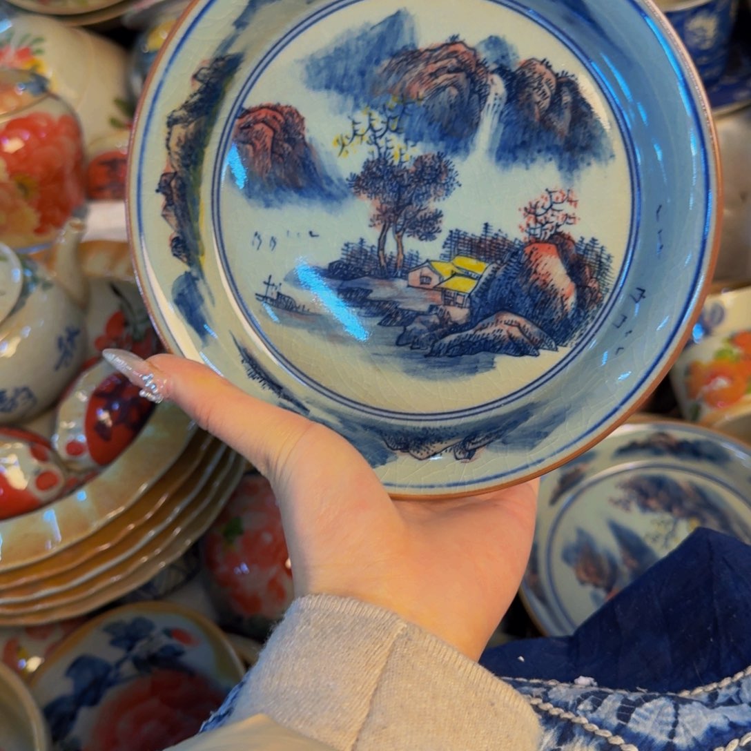 瓷片景德镇陶瓷手工手绘