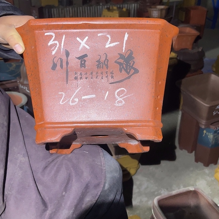 紫砂花盆紫砂等传统