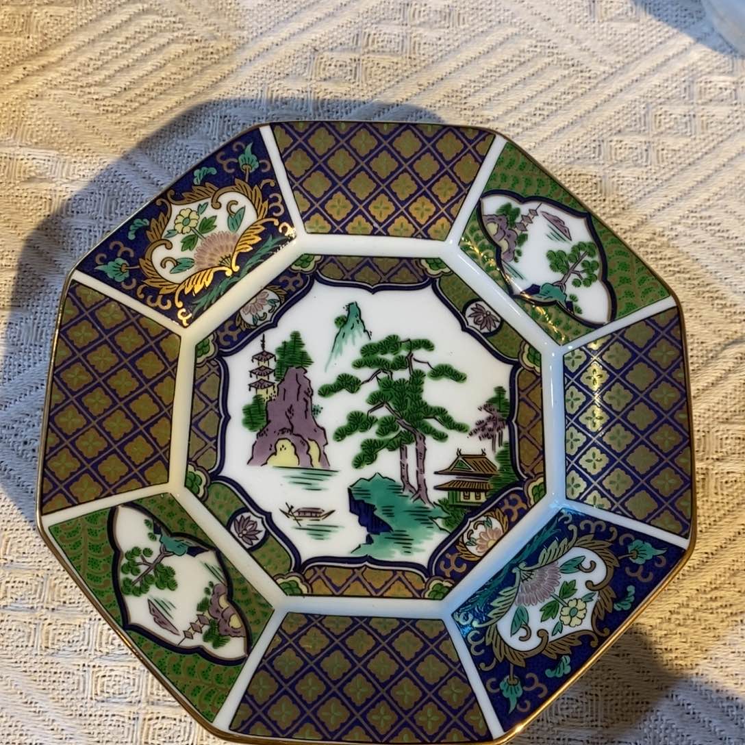 瓷片青岚古伊万里八方皿