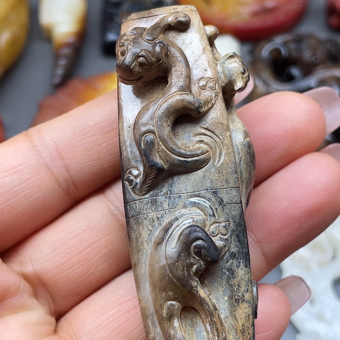 ～***～和田玉未镶嵌颈饰