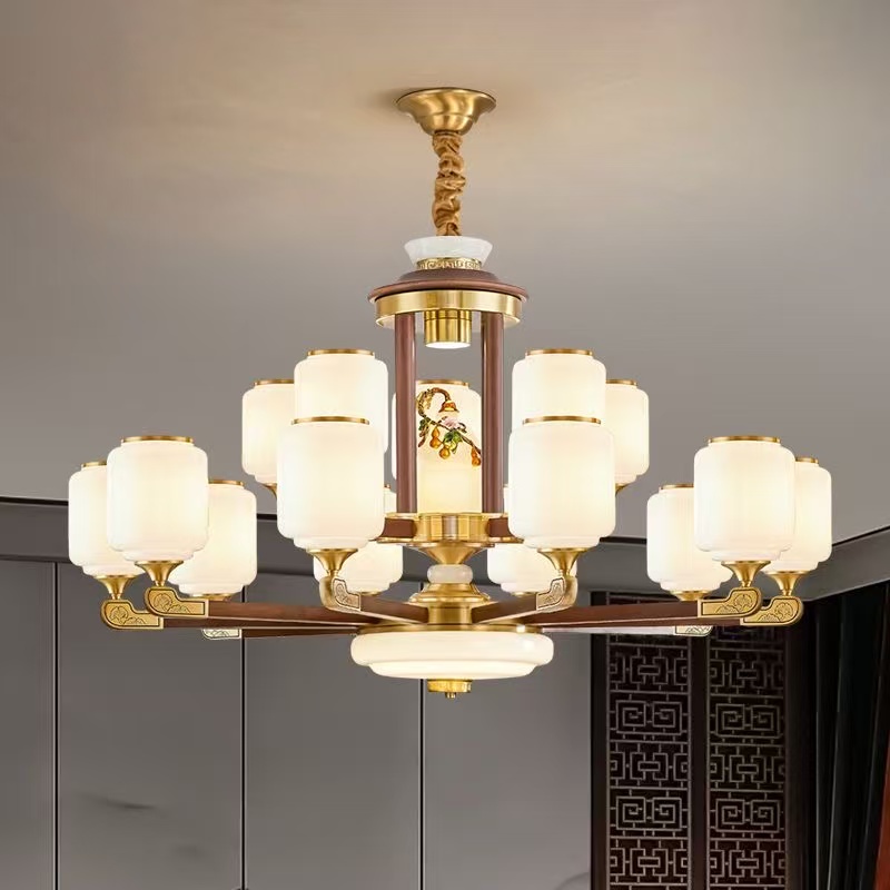 盛珊照明福禄满堂宋氏美学吊灯复古大气客厅餐厅家用吊灯禅意中式