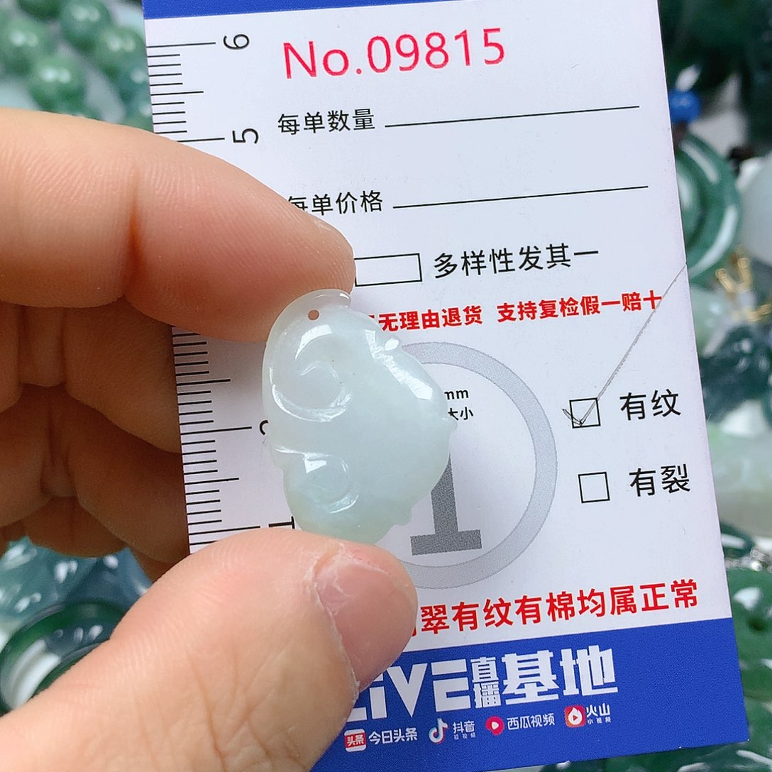 翡翠颈饰未镶嵌天然翡翠