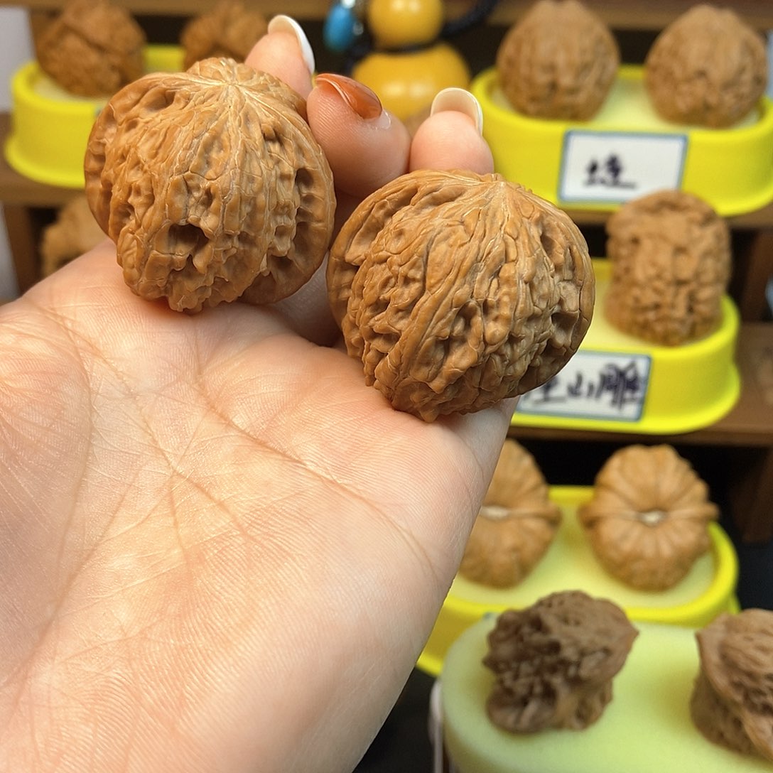 核桃磨盘 文玩/木作/... 文玩把件