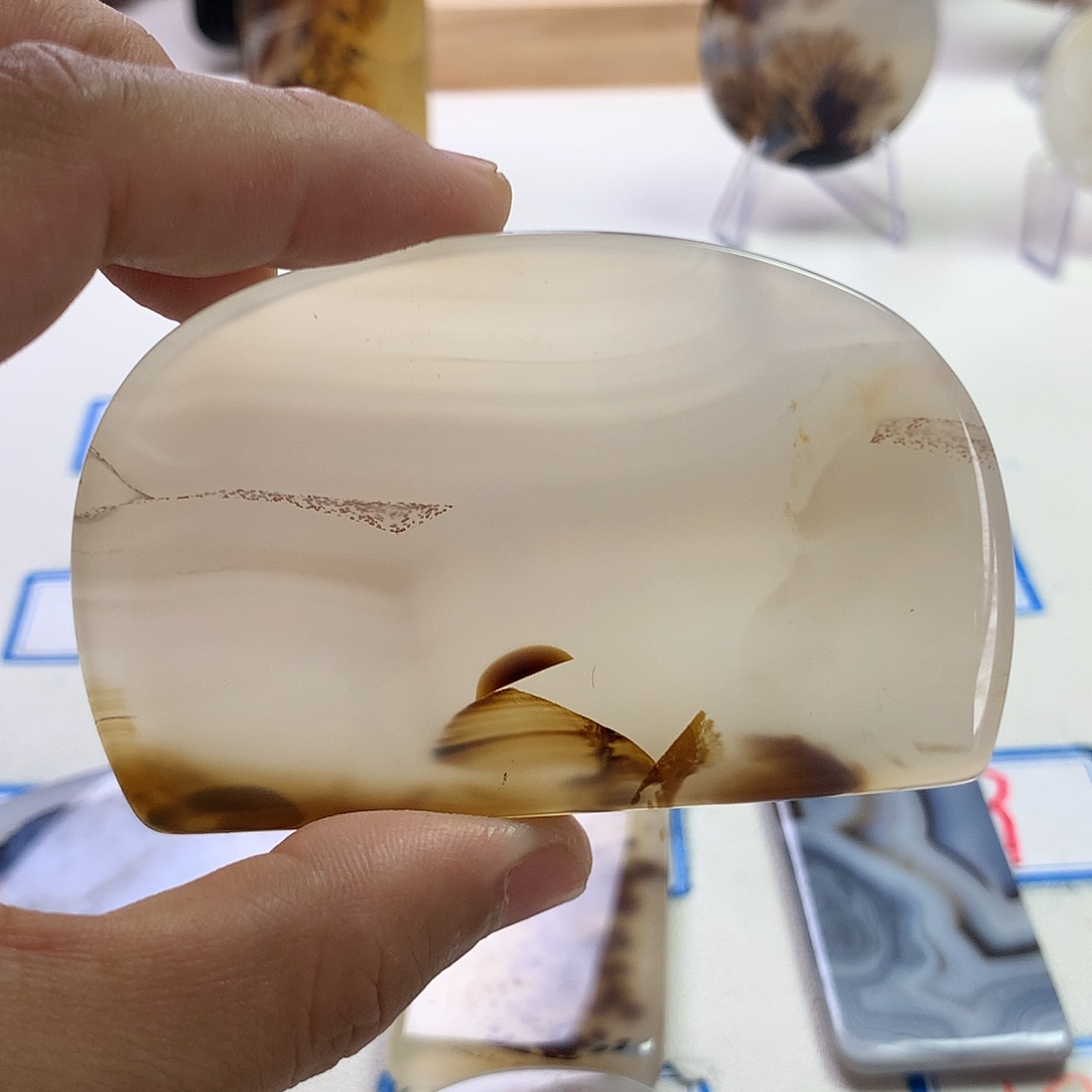 未镶嵌玛瑙/玉髓珠宝半成品