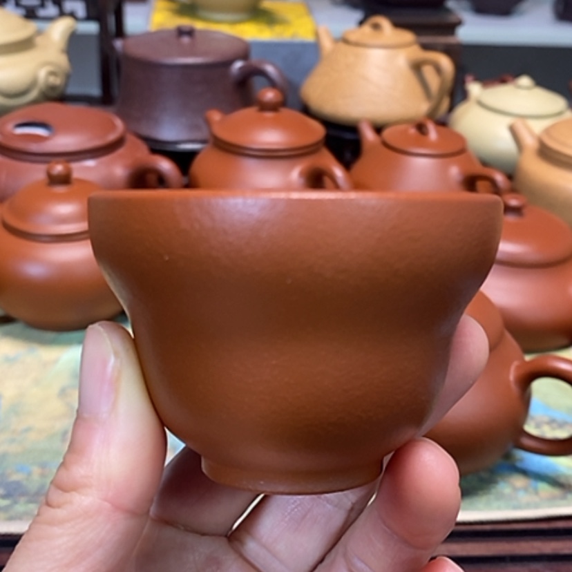 【闪购商品】紫砂茶壶朱泥半手工60毫升