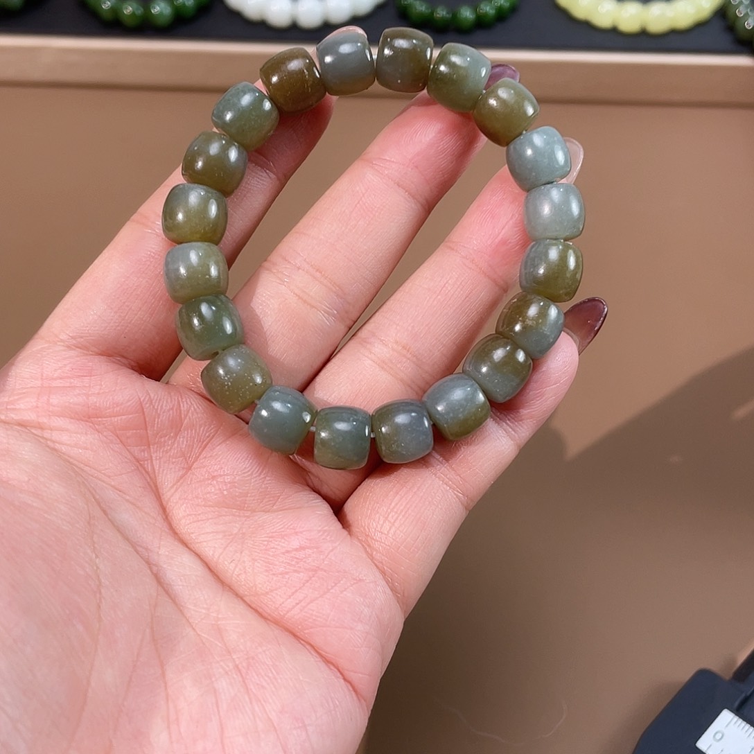 和田玉手链未镶嵌10