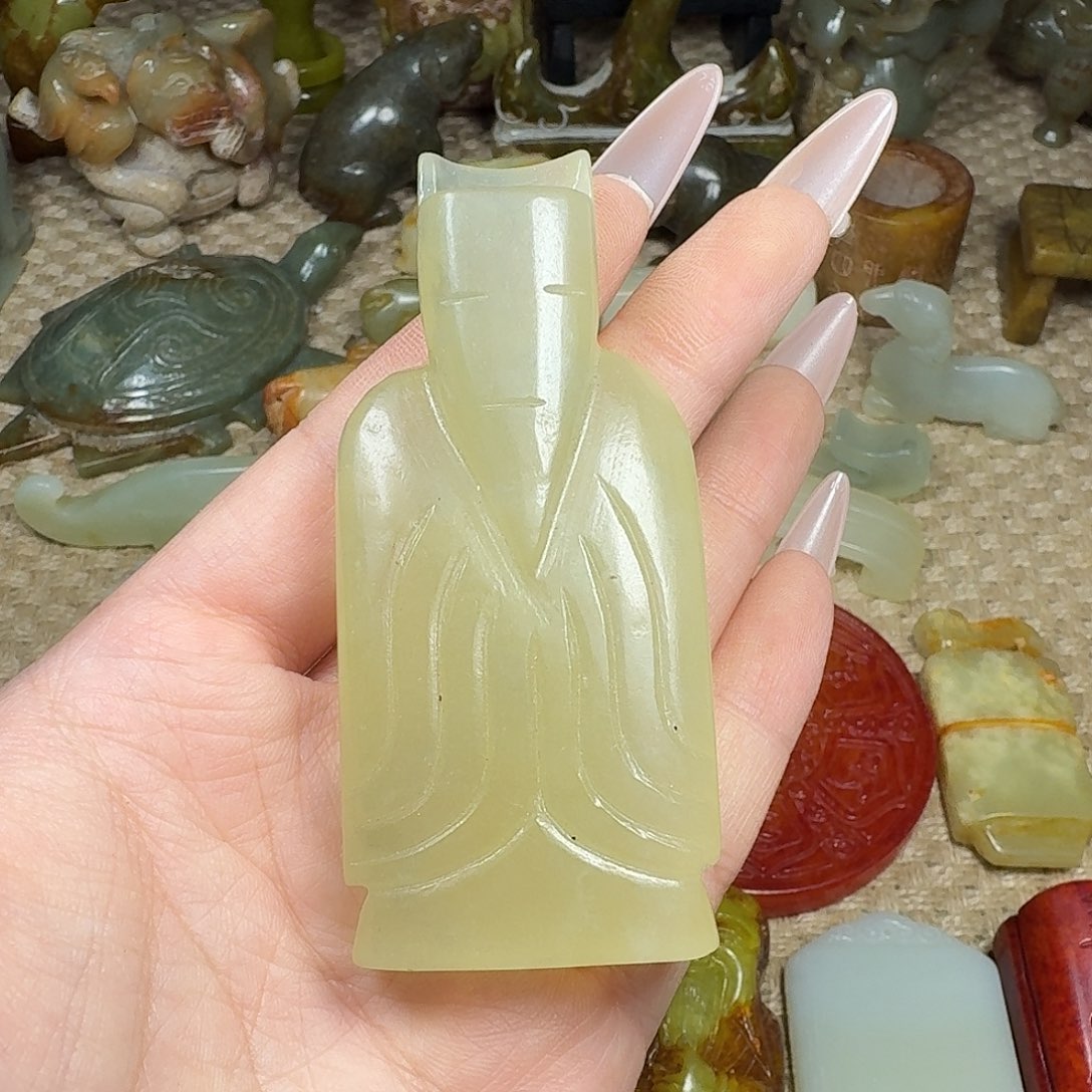 白玉菩提吊坠挂件