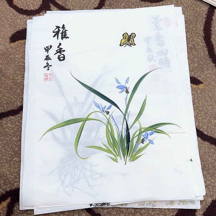 国画孟凡萍小兰花