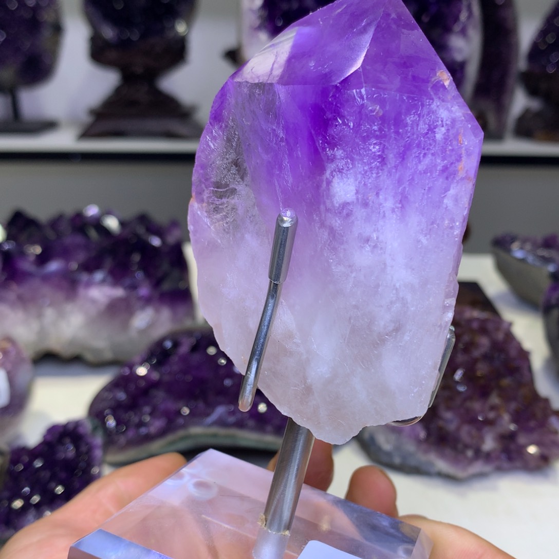 水晶摆件未镶嵌紫晶