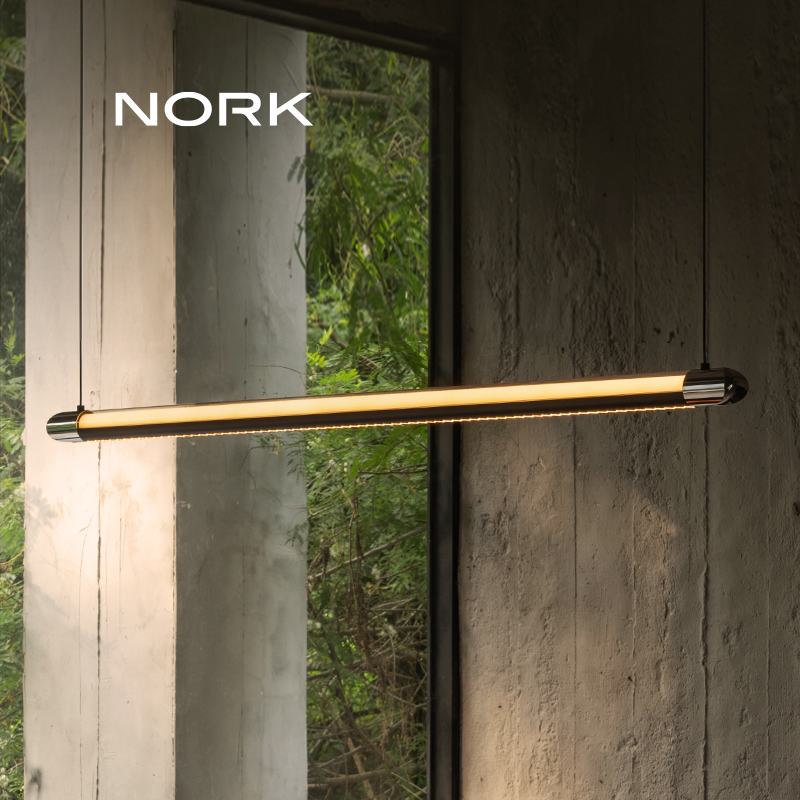 诺克皓月餐厅吊灯轻奢现代简约创意吧台餐桌高端一字长条灯具