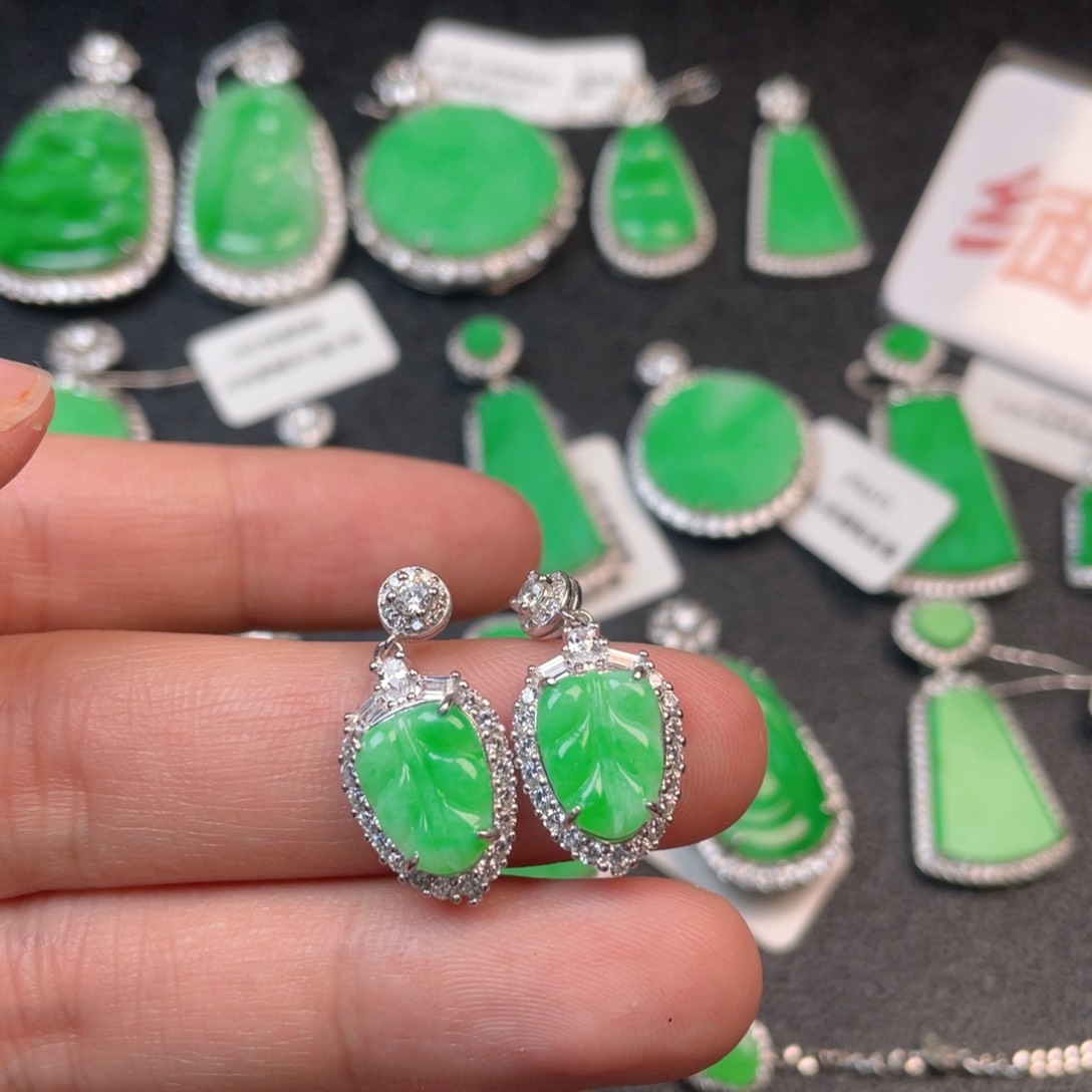 翡翠吊坠(不含链)银S925镶嵌