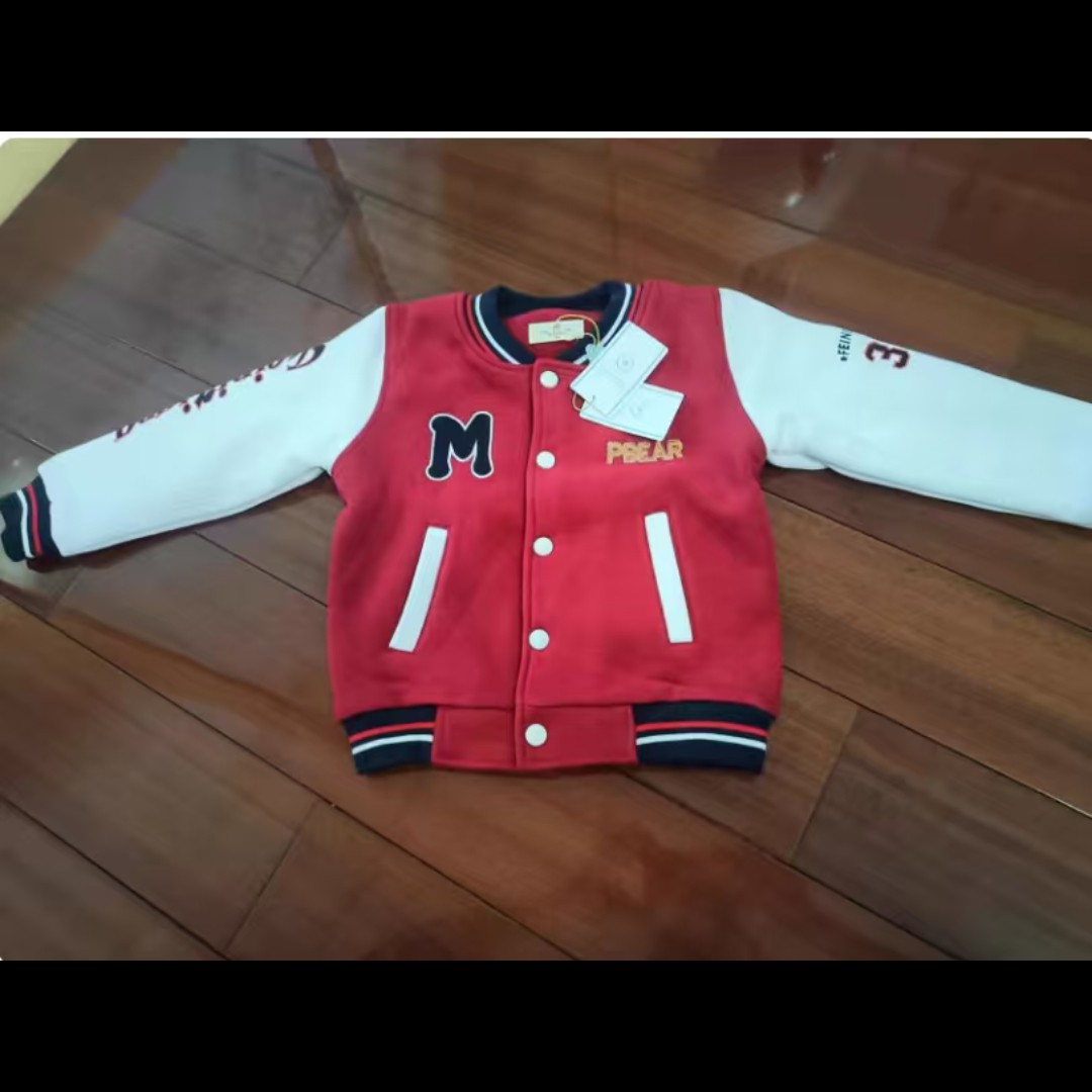 2025冬季新款小熊女童加绒加厚保暖棉衣图拍的不好但实物很好