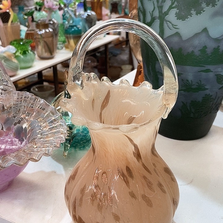 琉璃高度26厘米芬顿花篮